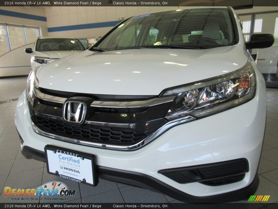 2016 Honda CR-V LX AWD White Diamond Pearl / Beige Photo #7