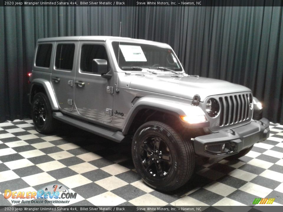 2020 Jeep Wrangler Unlimited Sahara 4x4 Billet Silver Metallic / Black Photo #4
