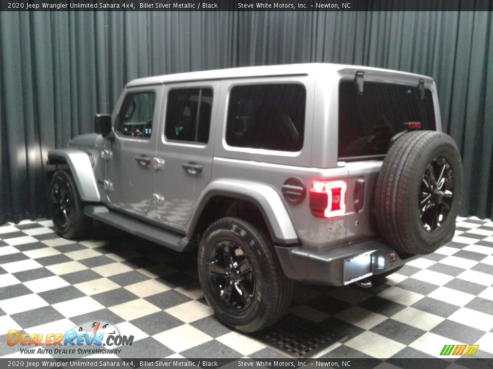 2020 Jeep Wrangler Unlimited Sahara 4x4 Billet Silver Metallic / Black Photo #8