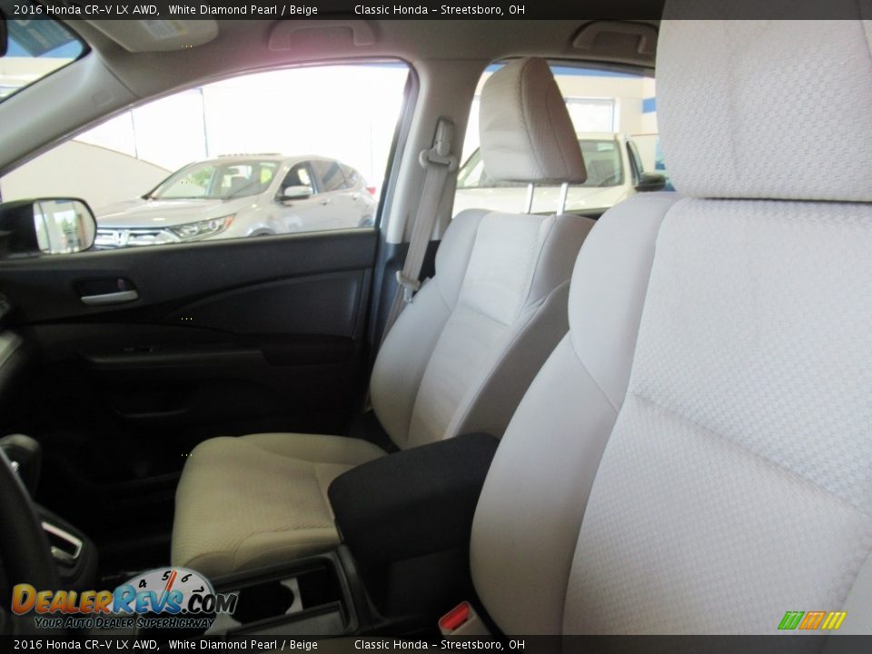 2016 Honda CR-V LX AWD White Diamond Pearl / Beige Photo #16