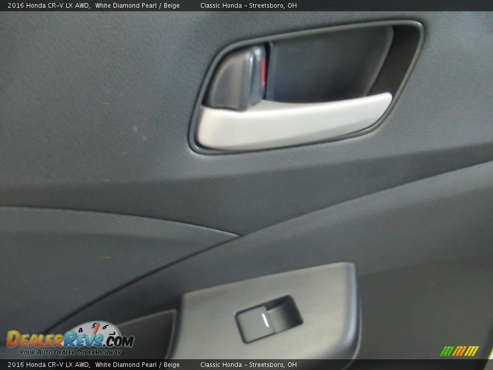 2016 Honda CR-V LX AWD White Diamond Pearl / Beige Photo #20