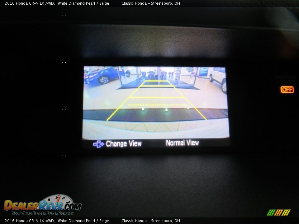 2016 Honda CR-V LX AWD White Diamond Pearl / Beige Photo #24