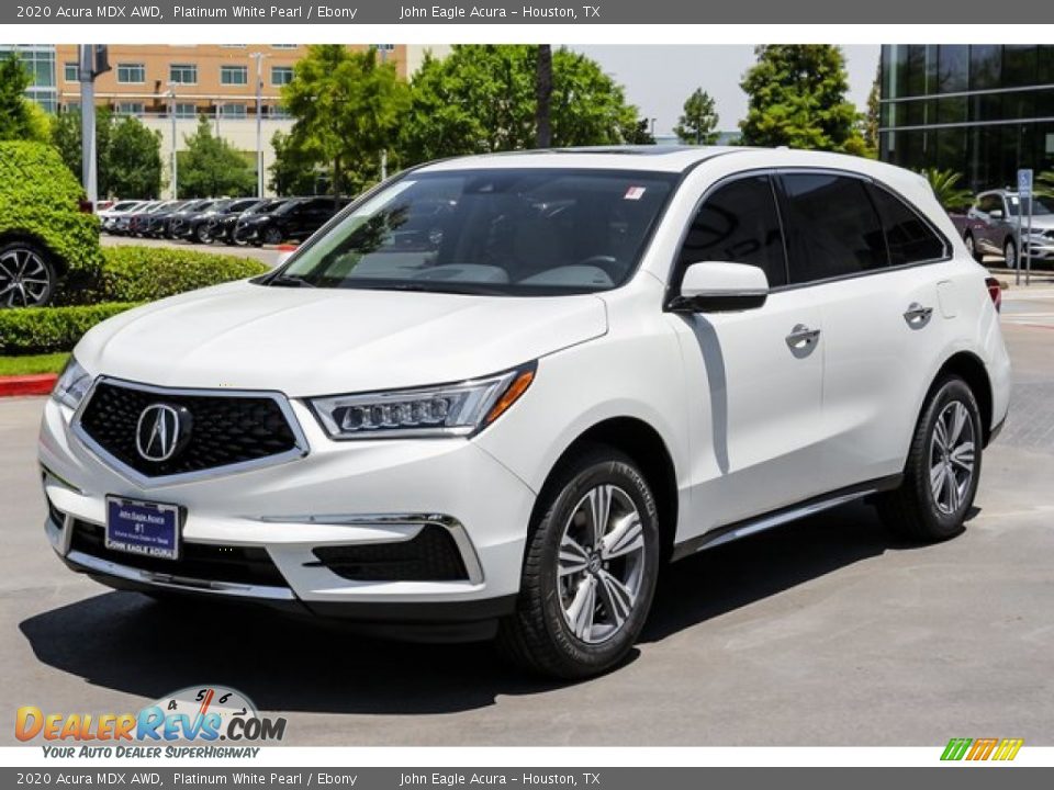 2020 Acura MDX AWD Platinum White Pearl / Ebony Photo #3