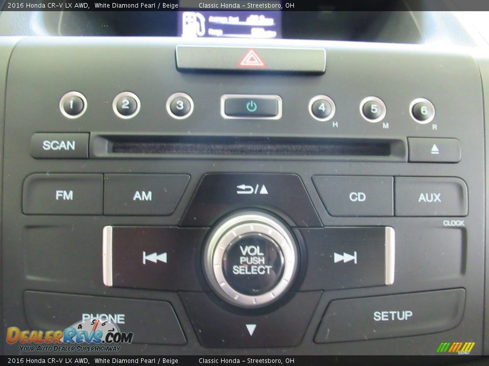 2016 Honda CR-V LX AWD White Diamond Pearl / Beige Photo #26