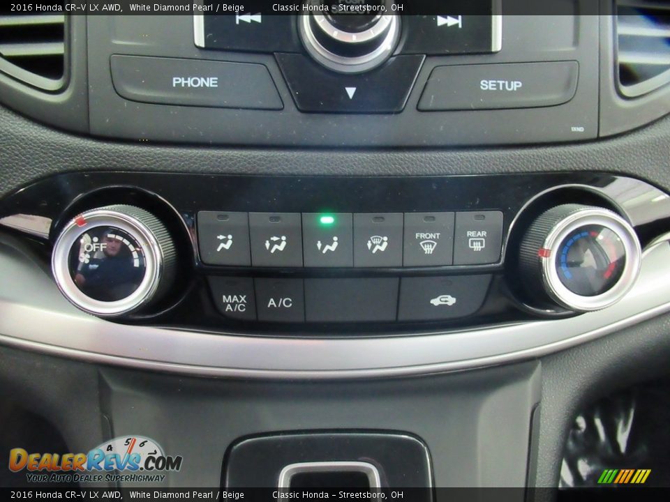 2016 Honda CR-V LX AWD White Diamond Pearl / Beige Photo #27