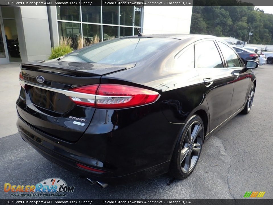 2017 Ford Fusion Sport AWD Shadow Black / Ebony Photo #2