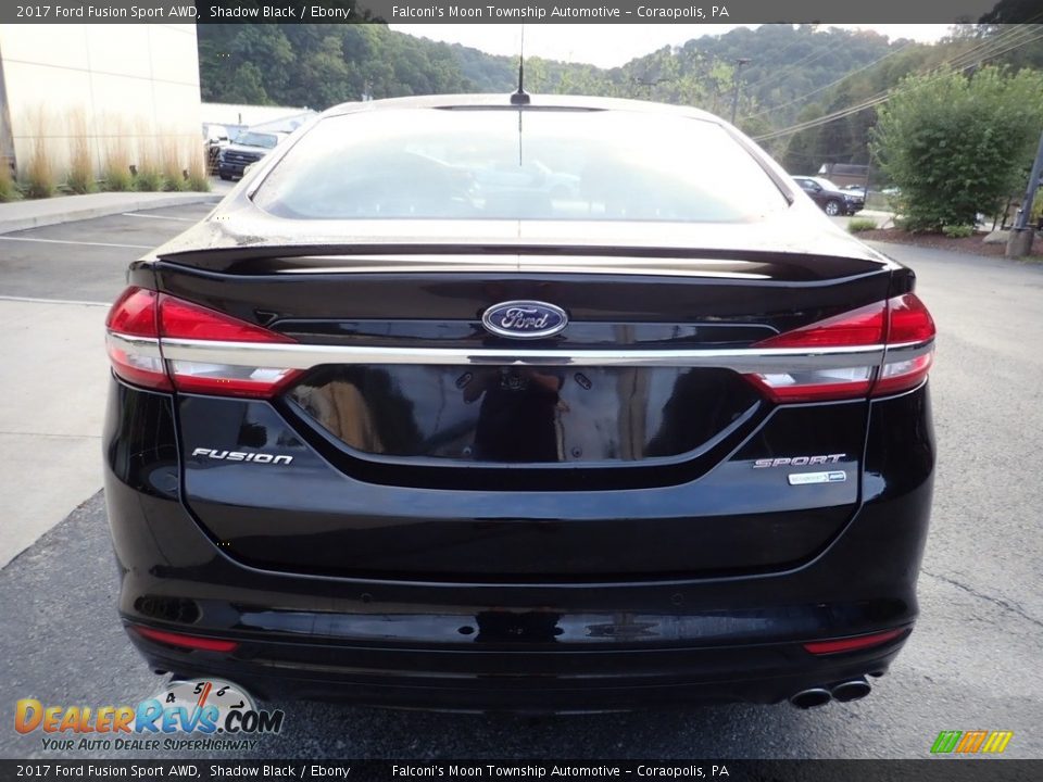 2017 Ford Fusion Sport AWD Shadow Black / Ebony Photo #3