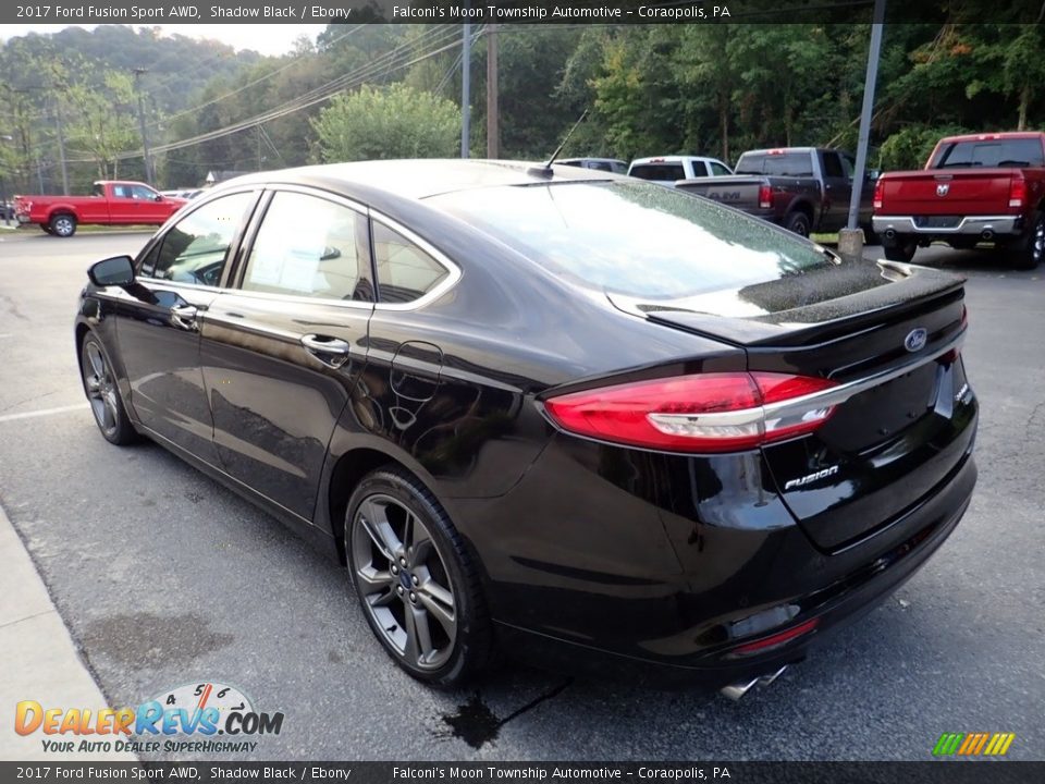 2017 Ford Fusion Sport AWD Shadow Black / Ebony Photo #5