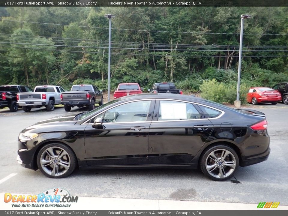 2017 Ford Fusion Sport AWD Shadow Black / Ebony Photo #6