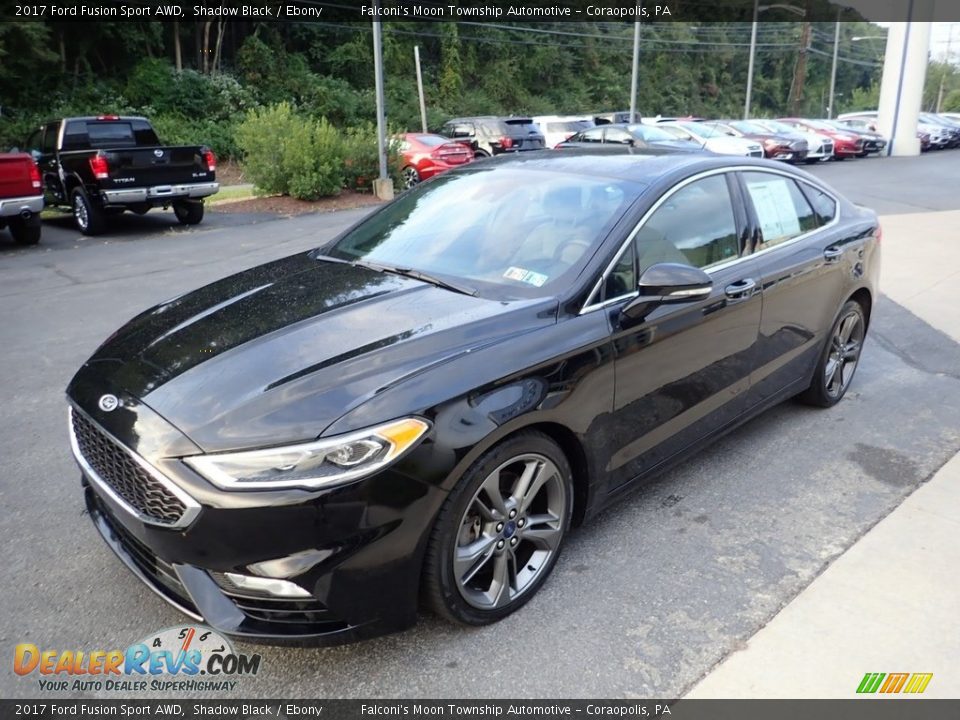 2017 Ford Fusion Sport AWD Shadow Black / Ebony Photo #7