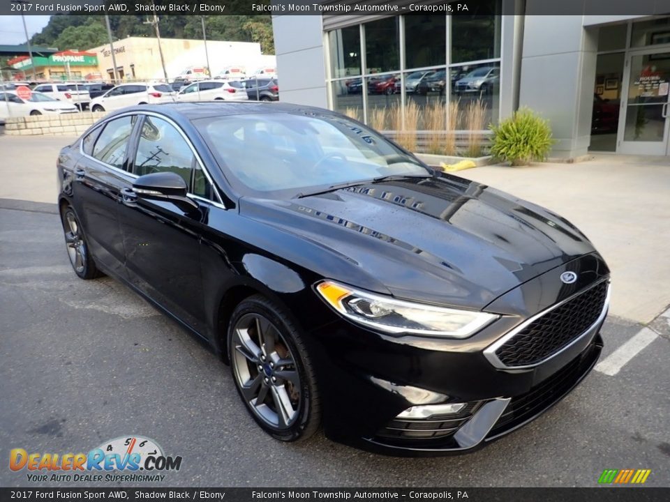 2017 Ford Fusion Sport AWD Shadow Black / Ebony Photo #9