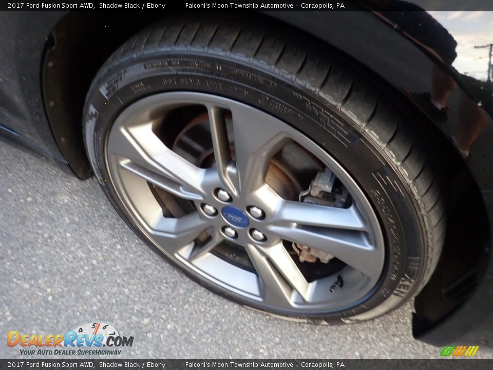 2017 Ford Fusion Sport AWD Shadow Black / Ebony Photo #10