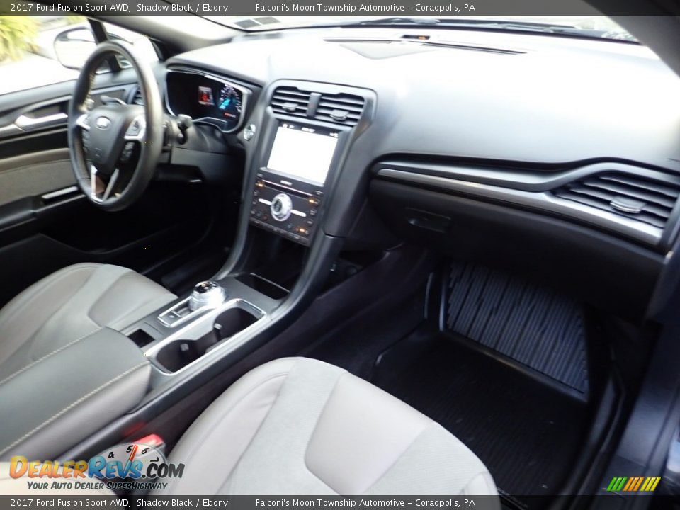 2017 Ford Fusion Sport AWD Shadow Black / Ebony Photo #12
