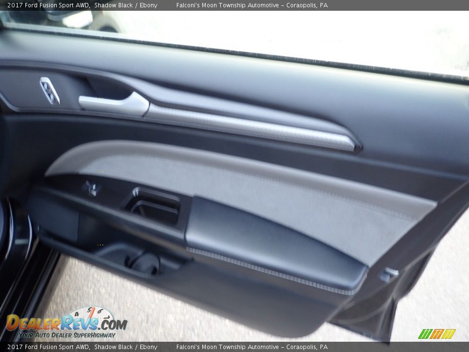 2017 Ford Fusion Sport AWD Shadow Black / Ebony Photo #13