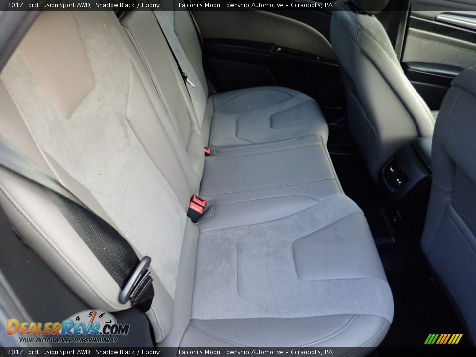 2017 Ford Fusion Sport AWD Shadow Black / Ebony Photo #14