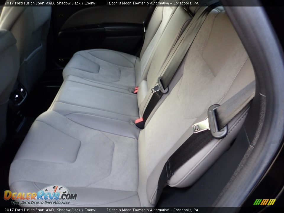 2017 Ford Fusion Sport AWD Shadow Black / Ebony Photo #16
