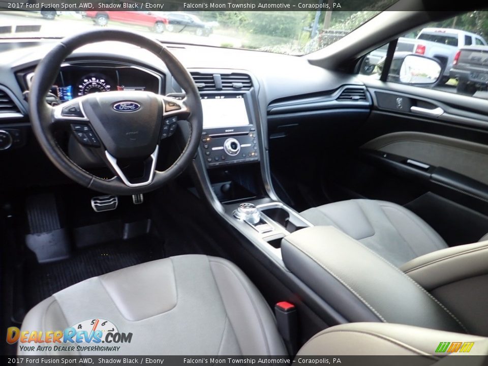 2017 Ford Fusion Sport AWD Shadow Black / Ebony Photo #17