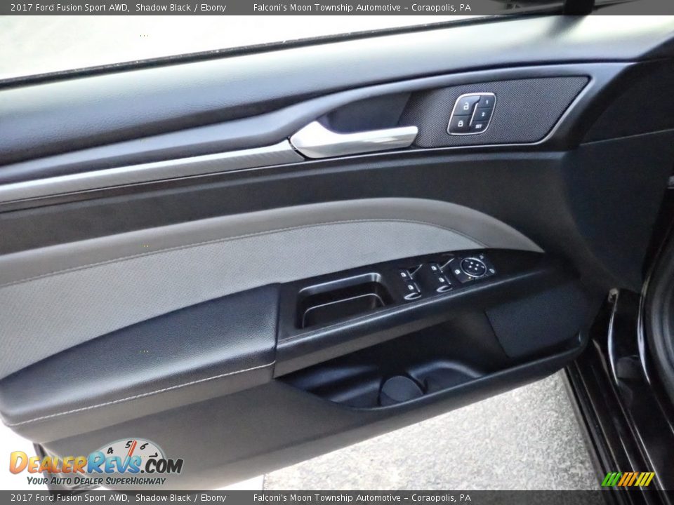 2017 Ford Fusion Sport AWD Shadow Black / Ebony Photo #18