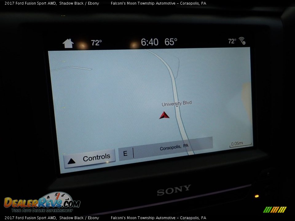 2017 Ford Fusion Sport AWD Shadow Black / Ebony Photo #21