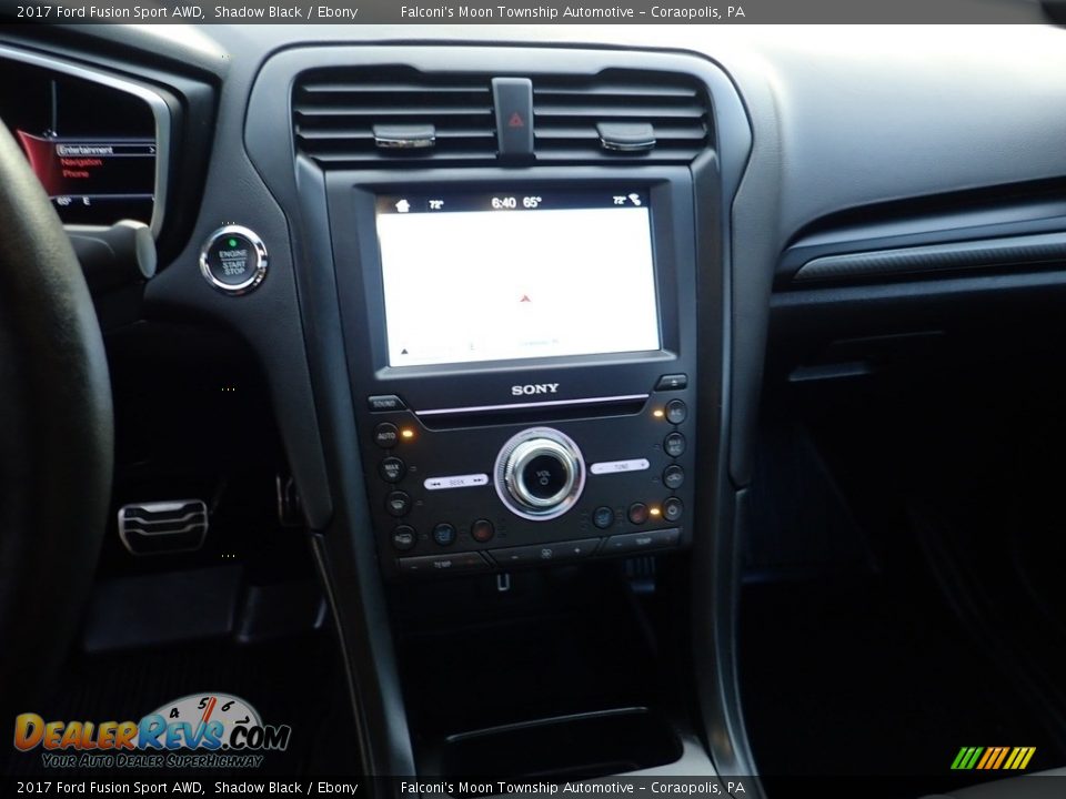 2017 Ford Fusion Sport AWD Shadow Black / Ebony Photo #22