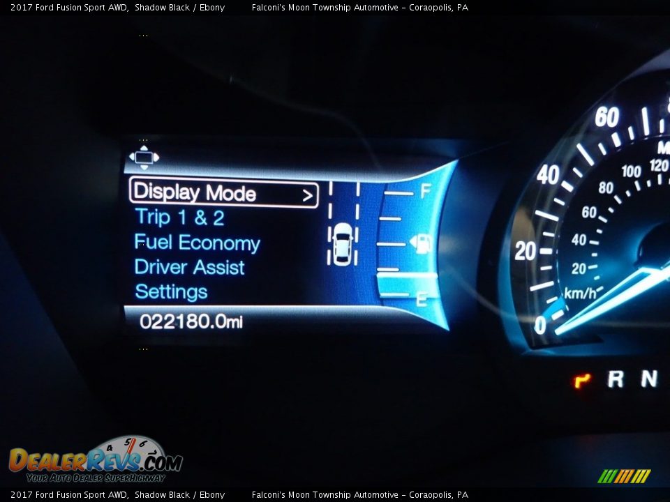 2017 Ford Fusion Sport AWD Shadow Black / Ebony Photo #24
