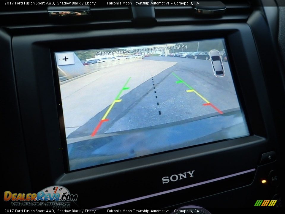 2017 Ford Fusion Sport AWD Shadow Black / Ebony Photo #25