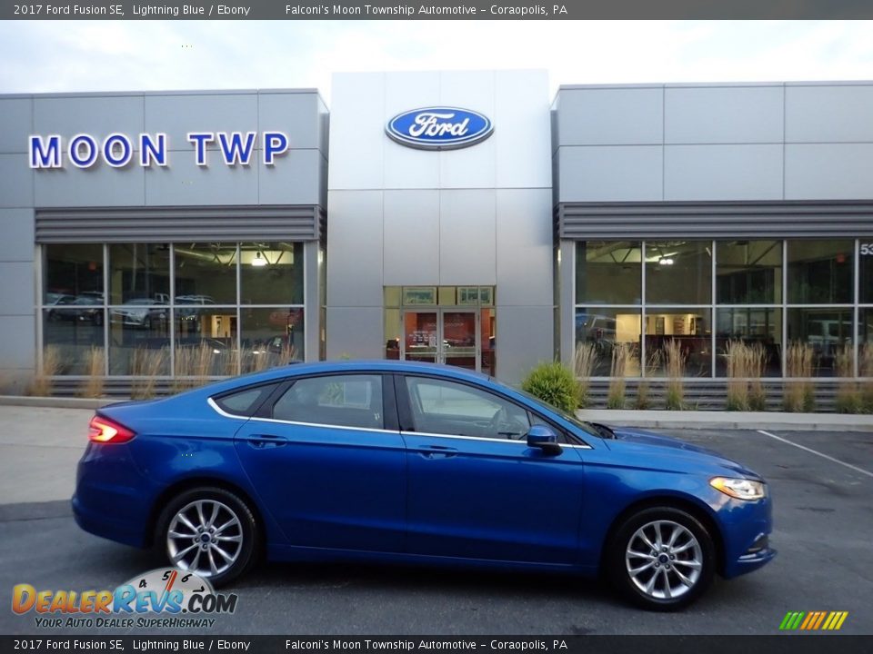 2017 Ford Fusion SE Lightning Blue / Ebony Photo #1