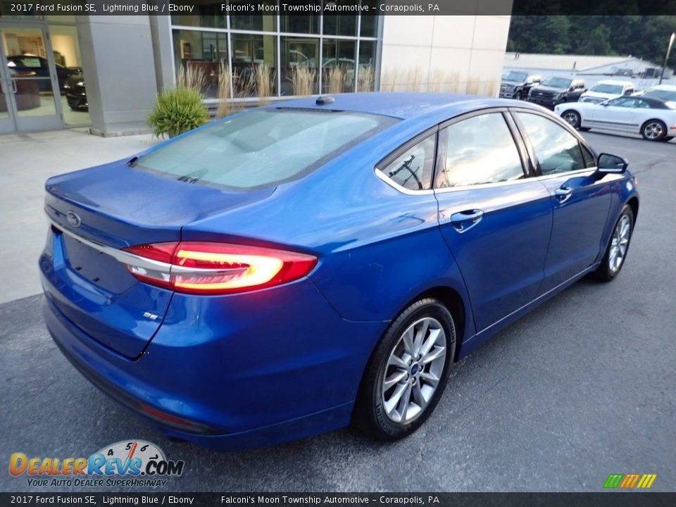 2017 Ford Fusion SE Lightning Blue / Ebony Photo #2
