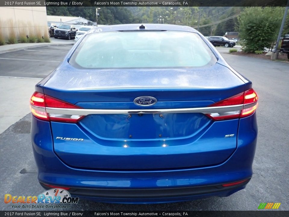 2017 Ford Fusion SE Lightning Blue / Ebony Photo #3