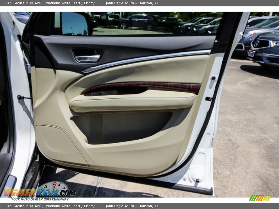 2020 Acura MDX AWD Platinum White Pearl / Ebony Photo #23