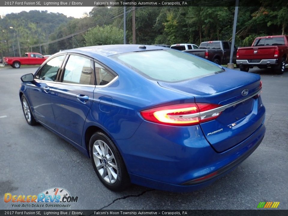 2017 Ford Fusion SE Lightning Blue / Ebony Photo #5