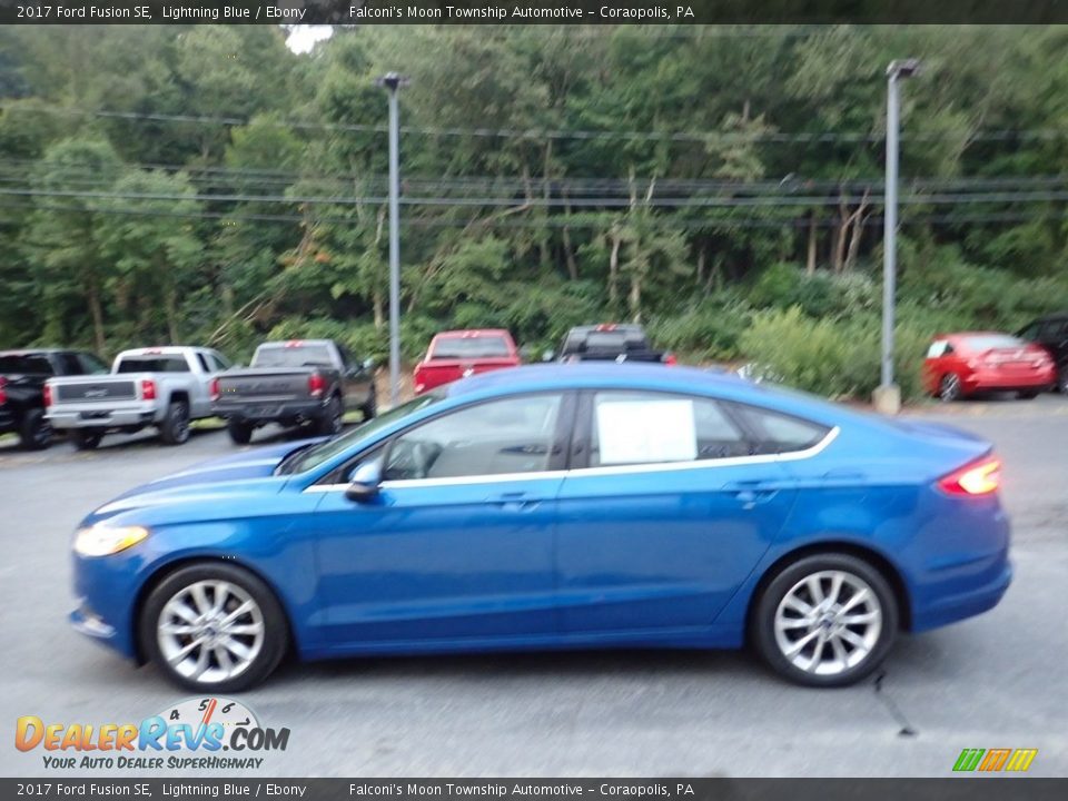 2017 Ford Fusion SE Lightning Blue / Ebony Photo #6