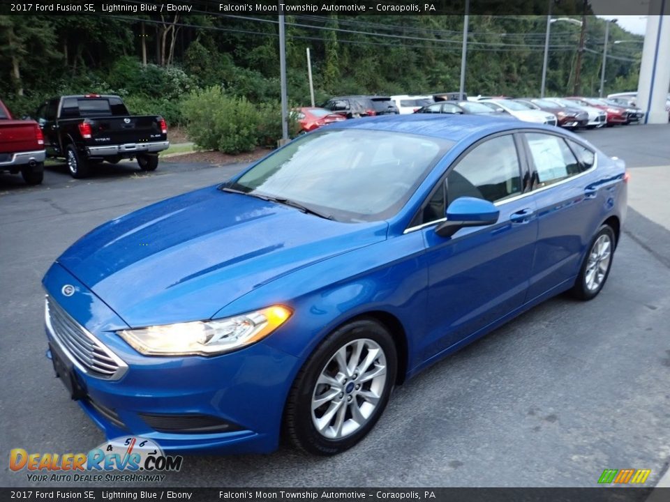 2017 Ford Fusion SE Lightning Blue / Ebony Photo #7