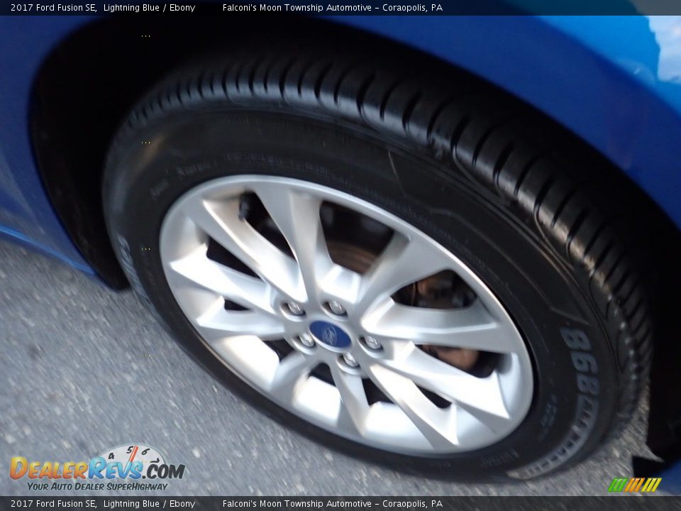 2017 Ford Fusion SE Lightning Blue / Ebony Photo #10