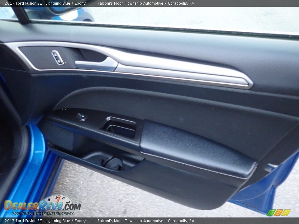 2017 Ford Fusion SE Lightning Blue / Ebony Photo #14