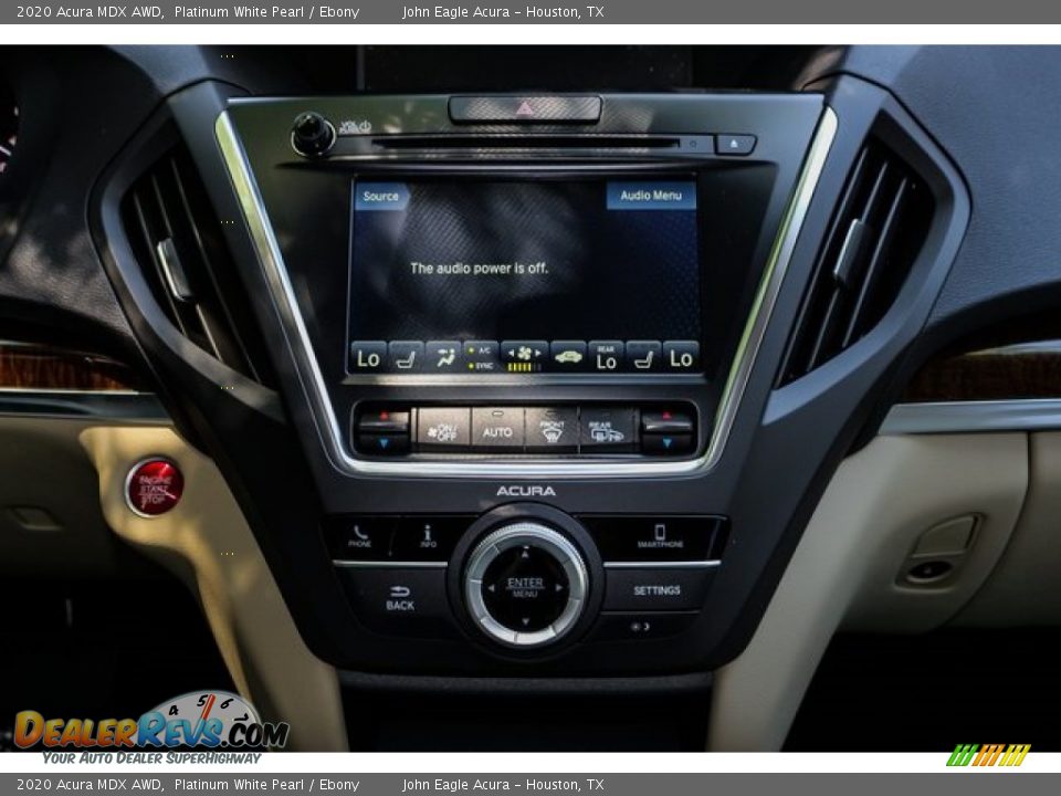 2020 Acura MDX AWD Platinum White Pearl / Ebony Photo #30