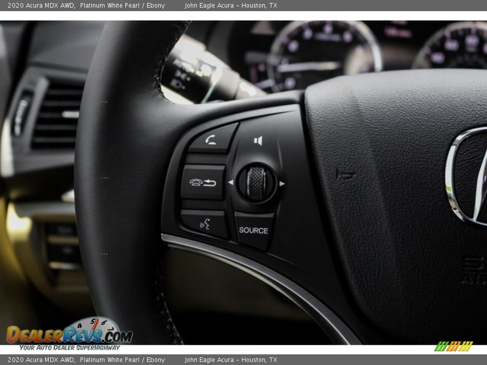2020 Acura MDX AWD Platinum White Pearl / Ebony Photo #36