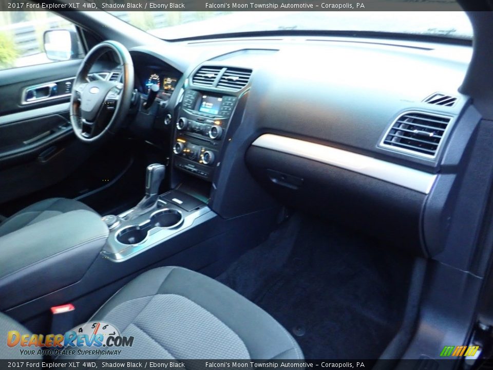 2017 Ford Explorer XLT 4WD Shadow Black / Ebony Black Photo #12