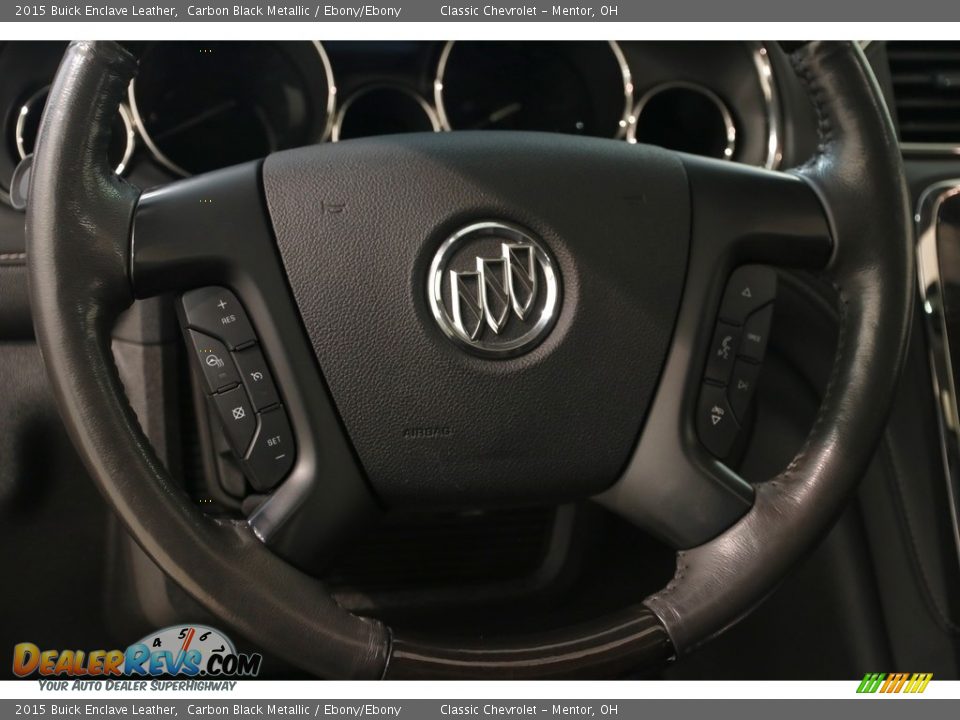 2015 Buick Enclave Leather Carbon Black Metallic / Ebony/Ebony Photo #6