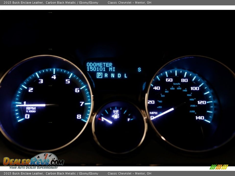 2015 Buick Enclave Leather Carbon Black Metallic / Ebony/Ebony Photo #7