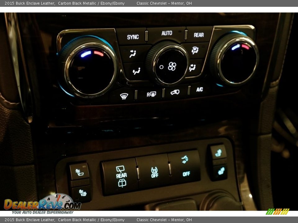 2015 Buick Enclave Leather Carbon Black Metallic / Ebony/Ebony Photo #13