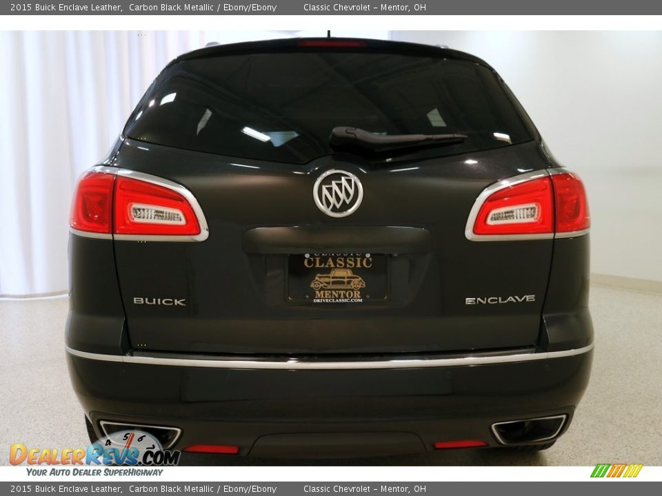 2015 Buick Enclave Leather Carbon Black Metallic / Ebony/Ebony Photo #21