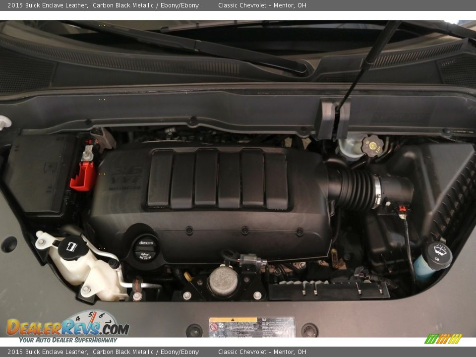 2015 Buick Enclave Leather Carbon Black Metallic / Ebony/Ebony Photo #22
