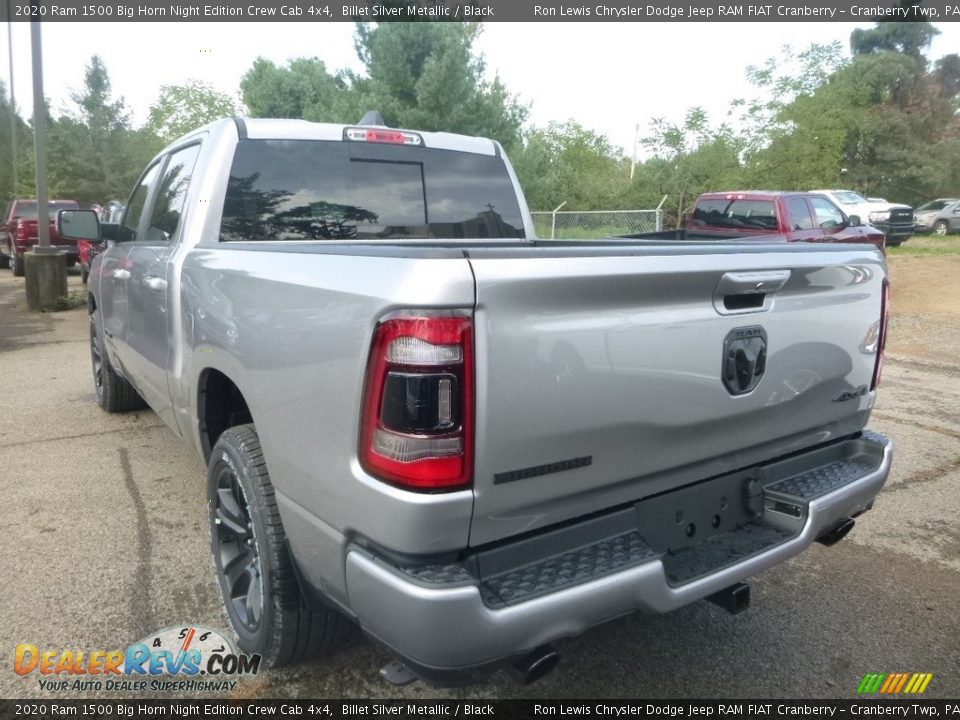 2020 Ram 1500 Big Horn Night Edition Crew Cab 4x4 Billet Silver Metallic / Black Photo #3