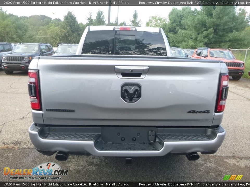 2020 Ram 1500 Big Horn Night Edition Crew Cab 4x4 Billet Silver Metallic / Black Photo #4