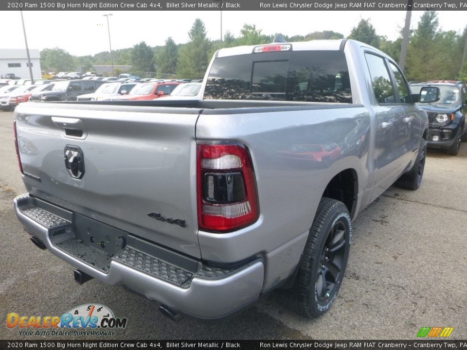 2020 Ram 1500 Big Horn Night Edition Crew Cab 4x4 Billet Silver Metallic / Black Photo #5