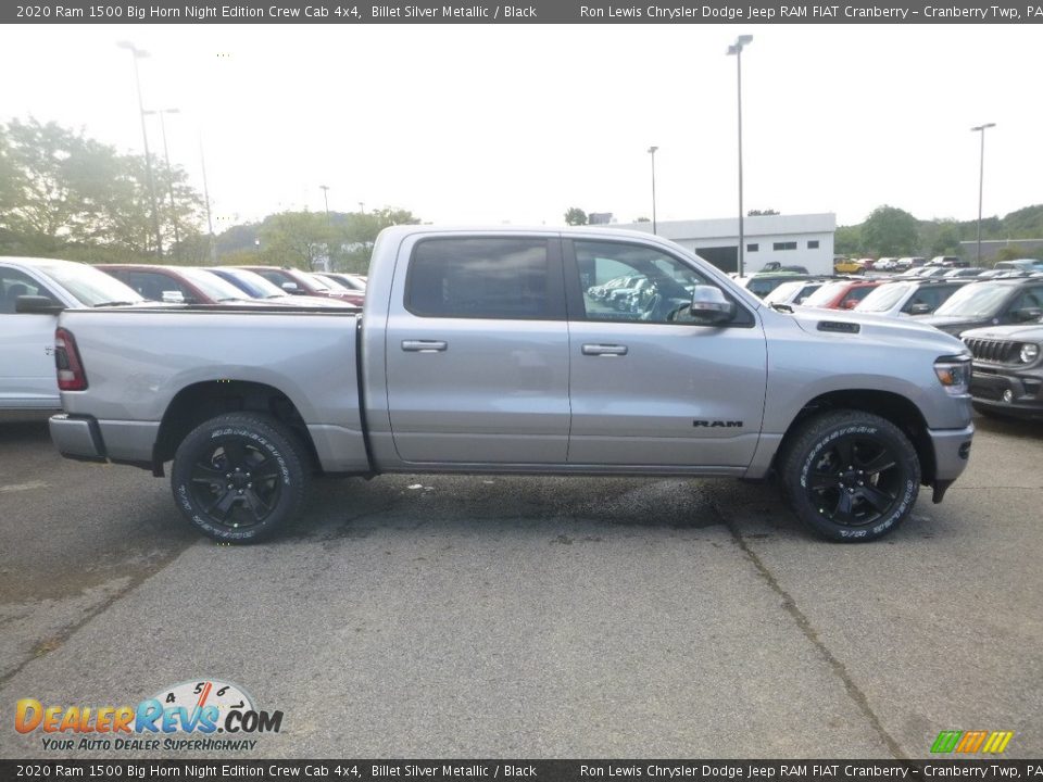 2020 Ram 1500 Big Horn Night Edition Crew Cab 4x4 Billet Silver Metallic / Black Photo #6