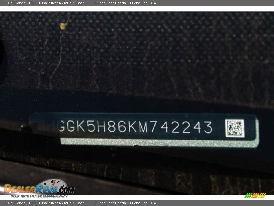 2019 Honda Fit EX Lunar Silver Metallic / Black Photo #36