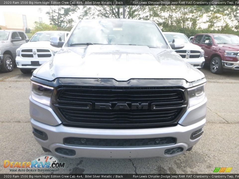 2020 Ram 1500 Big Horn Night Edition Crew Cab 4x4 Billet Silver Metallic / Black Photo #8