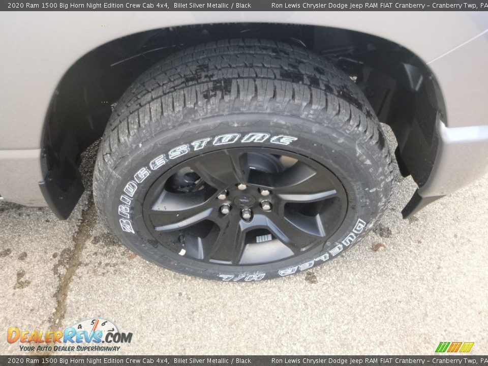 2020 Ram 1500 Big Horn Night Edition Crew Cab 4x4 Billet Silver Metallic / Black Photo #9